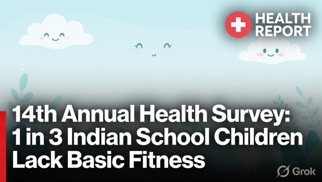 14th Annual Health Survey 1 in 3 Indian School Children Lack Basic Fitness